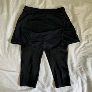 Black L.L.Bean skirt leggings